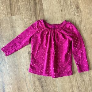 Land’s‎ End Girl’s Polka Dot Long Sleeve | Medium